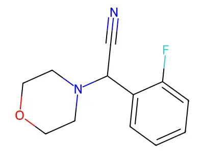 2-(2-Fluorophenyl)-2-morpholinoacetonitrile structure