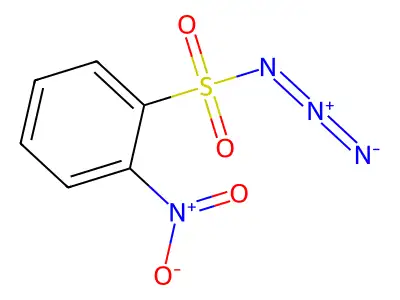 2-Nitrobenzene-1-sulfonyl azide structure