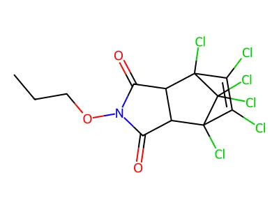 1,7,8,9,10,10-HEXACHLORO-4-PROPOXY-4-AZA-TRICYCLO(5.2.1.0(2,6))DEC-8-ENE-DIONE structure