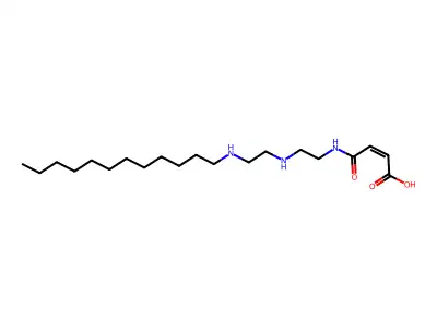 4-[2-[2-(Dodecylamino)ethylamino]ethylamino]-4-oxobut-2-enoic acid structure