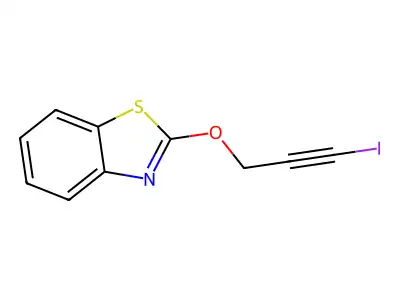 2-((3-Iodo-2-propynyl)oxy)benzothiazole structure