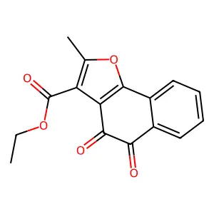 Ethyl 2-methyl-4,5-dioxo-4,5-dihydronaphtho[1,2-b]furan-3-carboxylate structure