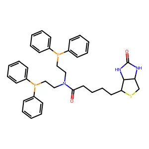 1H-Thieno[3, N,N-bis[2-(diphenylphosphino)ethyl]hexahydro-2-oxo- structure