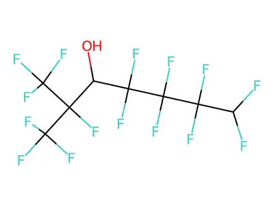 1,1,1,2,4,4,5,5,6,6,7,7-Dodecafluoro-2-(trifluoromethyl)heptan-3-ol structure
