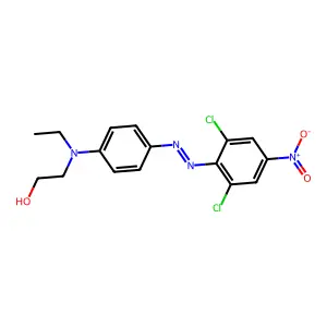 Ethanol, 2-[[4-[2-(2,6-dichloro-4-nitrophenyl)diazenyl]phenyl]ethylamino]- structure