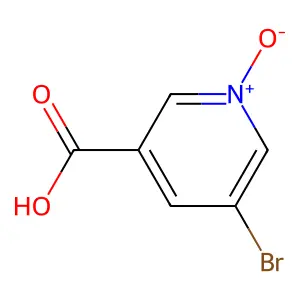 5-溴-3-吡啶甲酸1-氧化物 structure