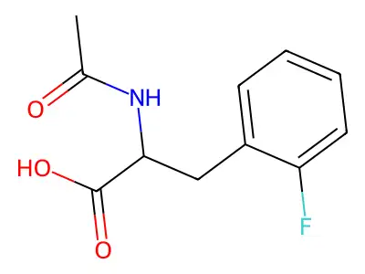N-Acetyl-2-fluoro-3-phenyl-DL-alanine structure