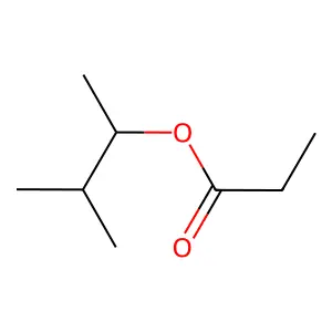 Propanoic acid, 1,2-dimethylpropyl ester structure