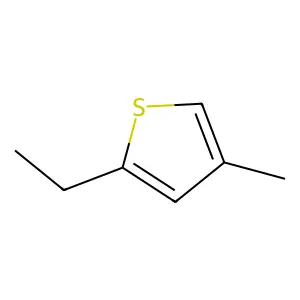 2-Ethyl-4-methylthiophene structure