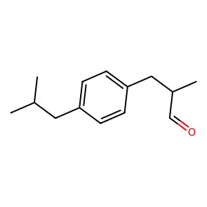 3-(对异丙基苯基)-2-甲基丙醛 structure