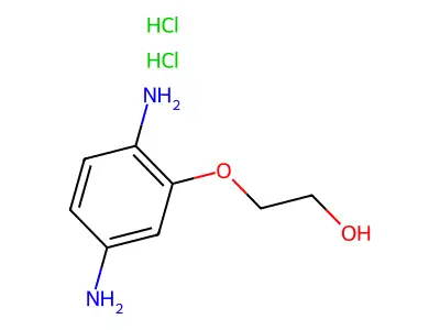 Ethanol, 2-(2,5-diaminophenoxy)-, dihydrochloride structure