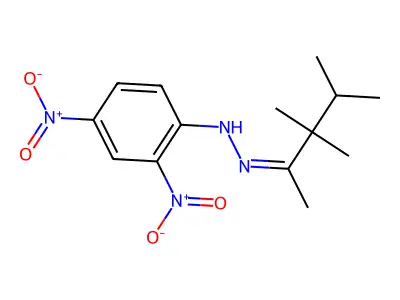 2,4-dinitro-N-(3,3,4-trimethylpentan-2-ylideneamino)aniline structure