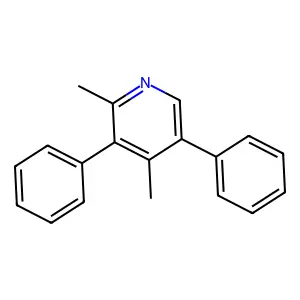 2,4-Dimethyl-3,5-diphenylpyridine structure