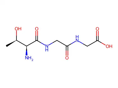 2-[[2-[(2-Amino-3-hydroxybutanoyl)amino]acetyl]amino]acetic acid structure