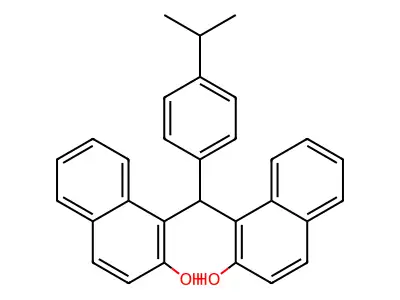 1,1'-(4-Isopropylbenzylidene)DI-2-naphthol structure