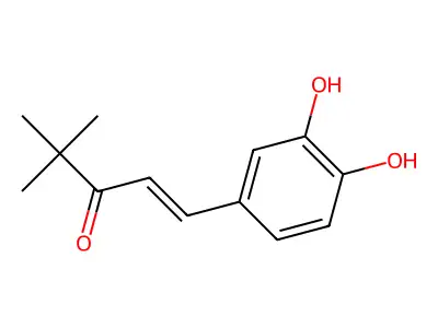 1-(3,4-Dihydroxyphenyl)-4,4-dimethylpent-1-en-3-one structure