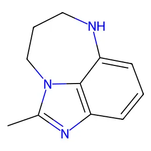 Imidazo(1,5,4-ef)(1,5)benzodiazepine, 4,5,6,7-tetrahydro-2-methyl- structure