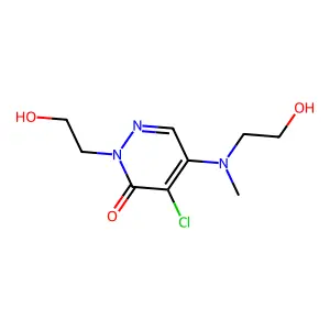4-Chloro-2-(2-hydroxyethyl)-5-((2-hydroxyethyl)(methyl)amino)-3(2H)-pyridazinone structure
