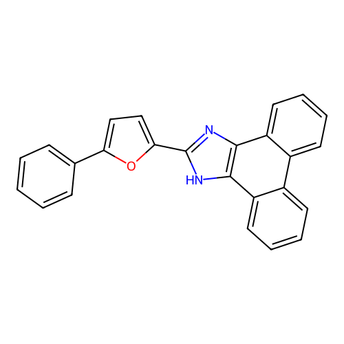 2-(5-phenylfuran-2-yl)-1H-phenanthro[9,10-d]imidazole structure