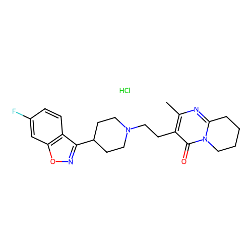Risperidone hydrochloride structure