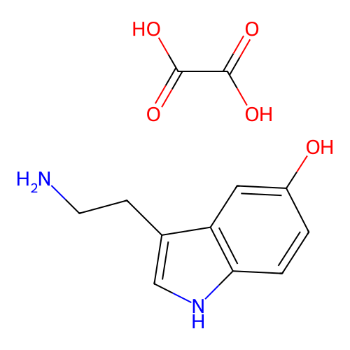 Serotonin oxalate structure