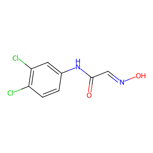 N-(3,4-dichlorophenyl)-2-hydroxyiminoacetamide structure