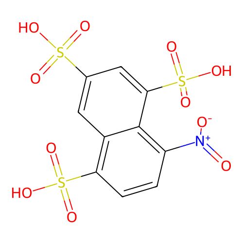 8-nitronaphthalene-1,3,5-trisulfonic Acid structure