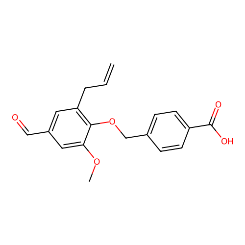4-[(2-Allyl-4-formyl-6-methoxyphenoxy)methyl]benzoic acid structure