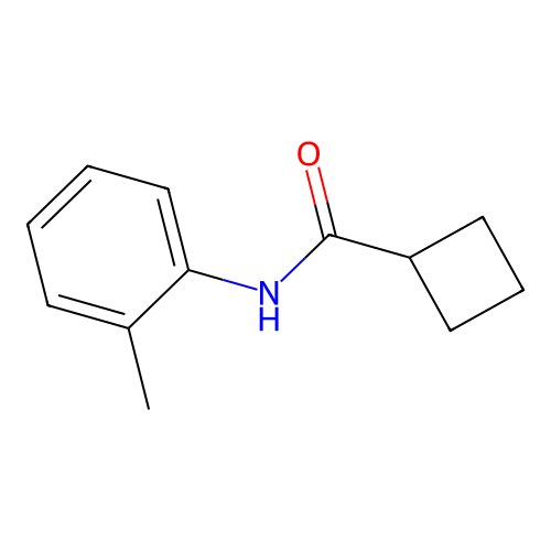 N-(2-甲基苯基)环丁烷甲酰胺 structure