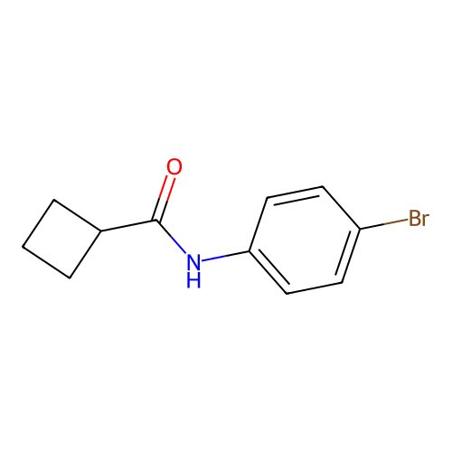 N-(4-溴苯基)环丁烷甲酰胺 structure