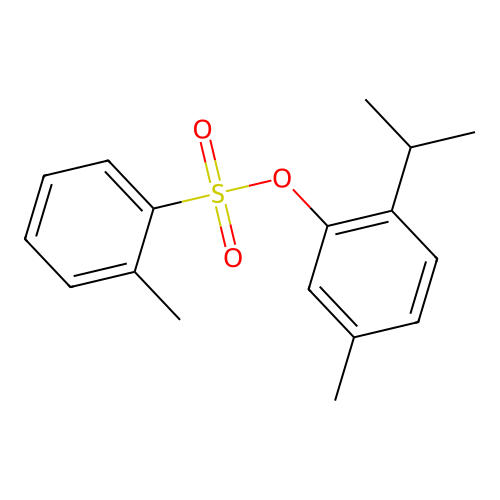 2-Isopropyl-5-methylphenyl 2-methylbenzenesulfonate structure
