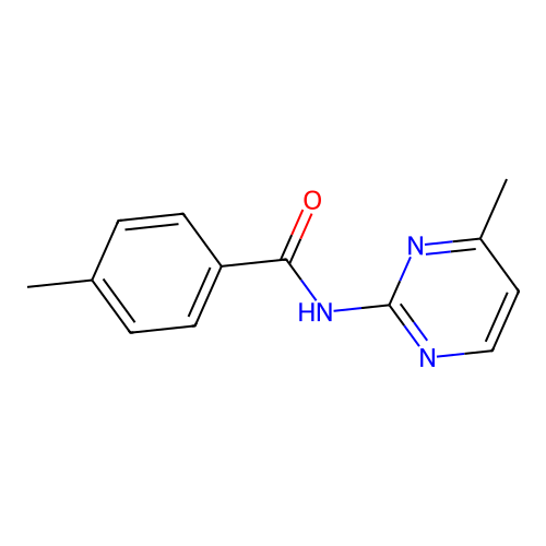 4-methyl-N-(4-methyl-2-pyrimidinyl)benzamide structure
