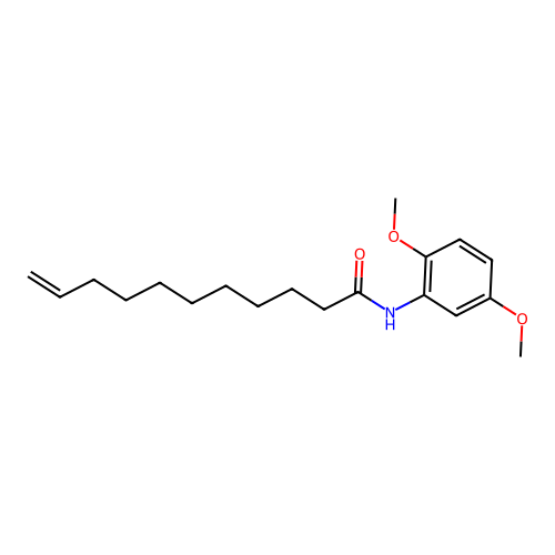 N-(2,5-dimethoxyphenyl)undec-10-enamide structure