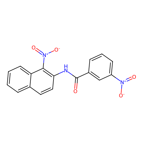 3-nitro-N-{1-nitro-2-naphthyl}benzamide structure