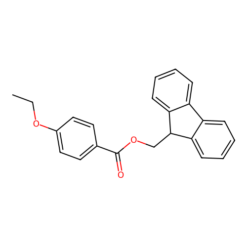 9H-fluoren-9-ylmethyl 4-ethoxybenzoate structure