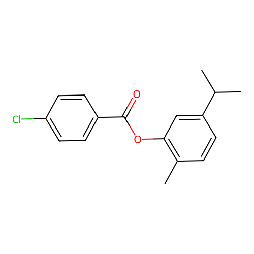 5-Isopropyl-2-methylphenyl 4-chlorobenzoate structure
