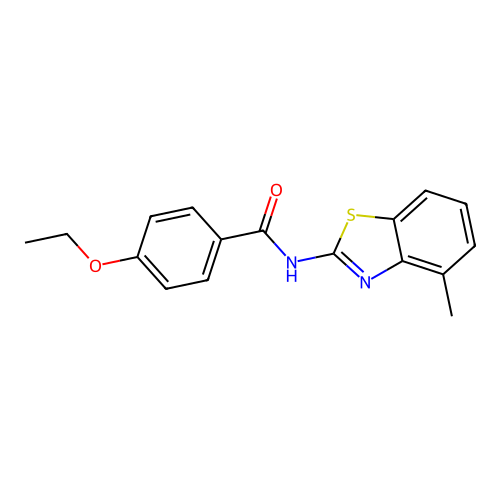 4-ethoxy-N-(4-methyl-1,3-benzothiazol-2-yl)benzamide structure