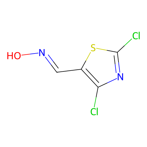2,4-Dichloro-1,3-thiazole-5-carbaldehyde oxime structure