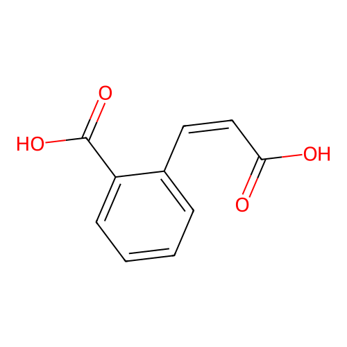 2-[(Z)-2-carboxyethenyl]benzoic acid structure