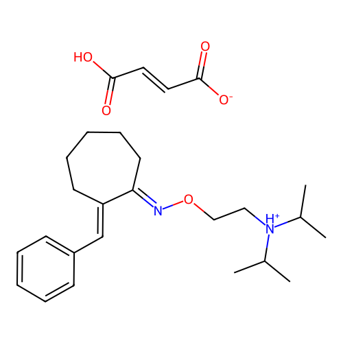 Stirocainide fumarate structure