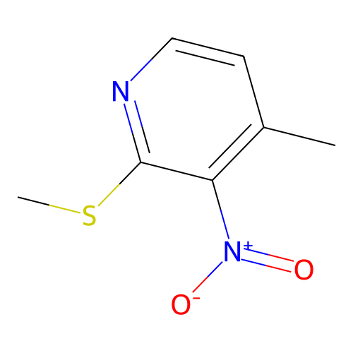 3-Nitro-4-methyl-2-(methylsulfanyl)pyridine structure