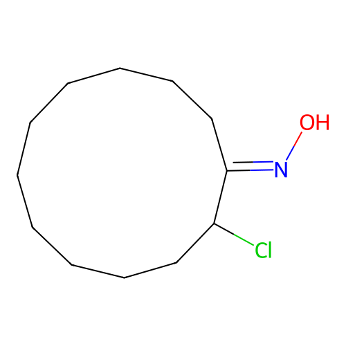 2-Chlorocyclododecanone oxime structure