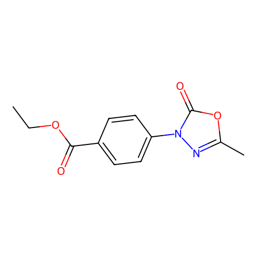 ethyl4-(5-methyl-2-oxo-1,3,4-oxadiazol-3(2H)-yl)benzoate structure
