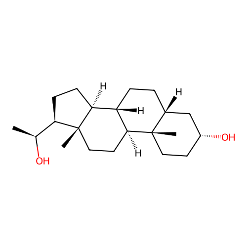 孕二醇 structure