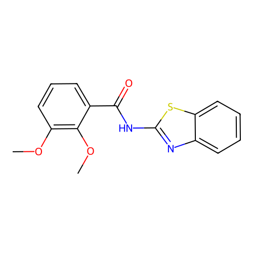 N-(1,3-benzothiazol-2-yl)-2,3-dimethoxybenzamide structure