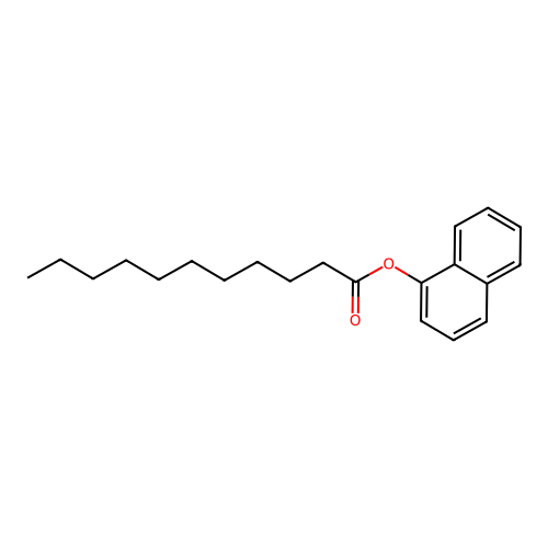 1-Naphthyl undecanoate structure