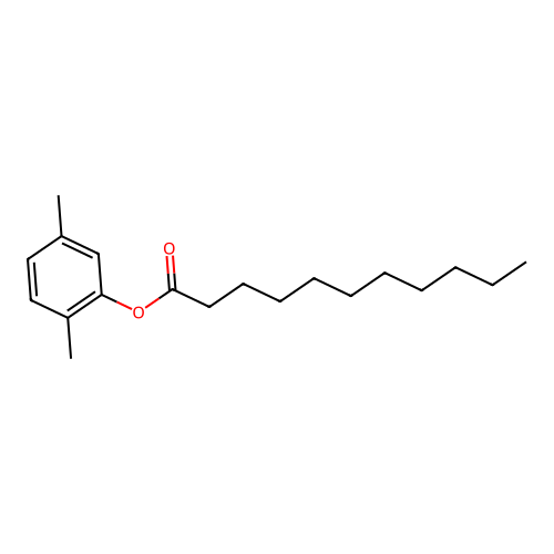 2,5-Dimethylphenyl undecanoate structure
