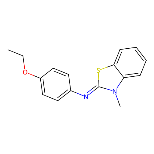 4-ethoxy-N-(3-methyl-1,3-benzothiazol-2(3H)-ylidene)aniline structure