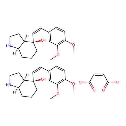 Bis(4-(3,4-dimethoxystyryl)hexahydro-4-indolinol) structure