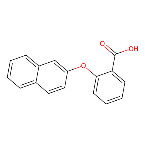 2-(2-Naphthyloxy) benzoic acid structure